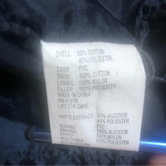 P.A. Originals Women's Sz S Barn Jacket Taupe w/Brown Faux Leather Trim Zip Up - Picture 11 of 15